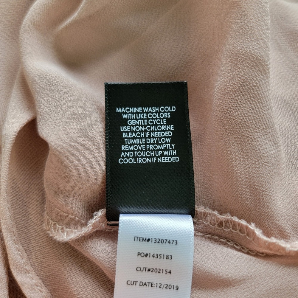 Torrid Womens Plus Size 3X Blush Pink Chiffon Tiered Cami Top Adjustable Straps - Picture 6 of 7